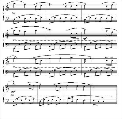 摇篮曲-勃拉姆斯作曲版-钢琴谱