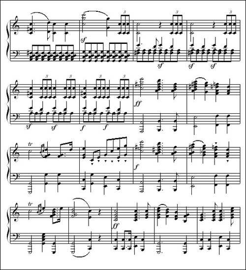 婚礼进行曲-门德尔松作曲版-钢琴谱