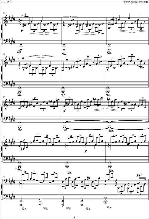 月光奏鸣曲-1，2，3乐章-钢琴谱
