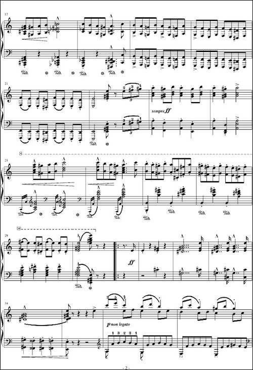 拉科奇进行曲-匈牙利狂想曲15号-钢琴谱