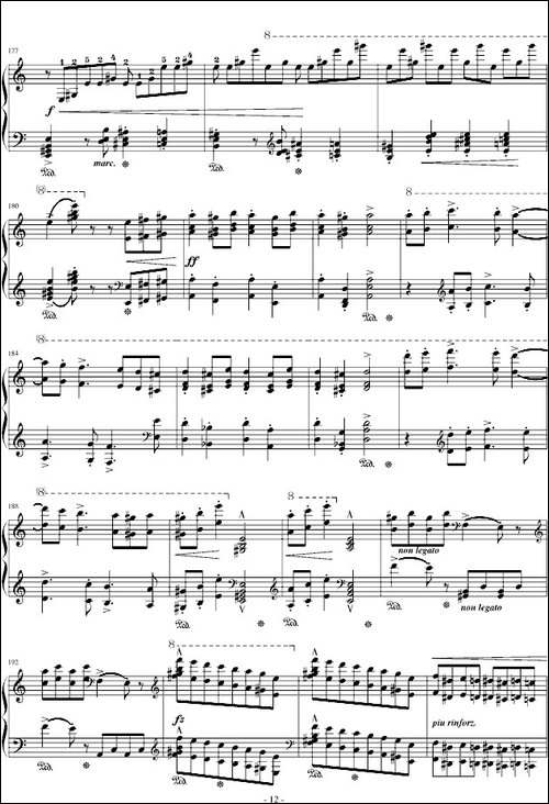 拉科奇进行曲-匈牙利狂想曲15号-钢琴谱