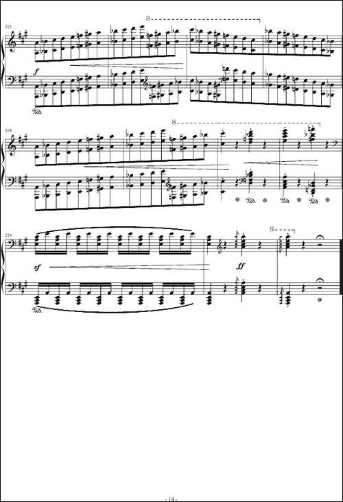 拉科奇进行曲-匈牙利狂想曲15号-钢琴谱