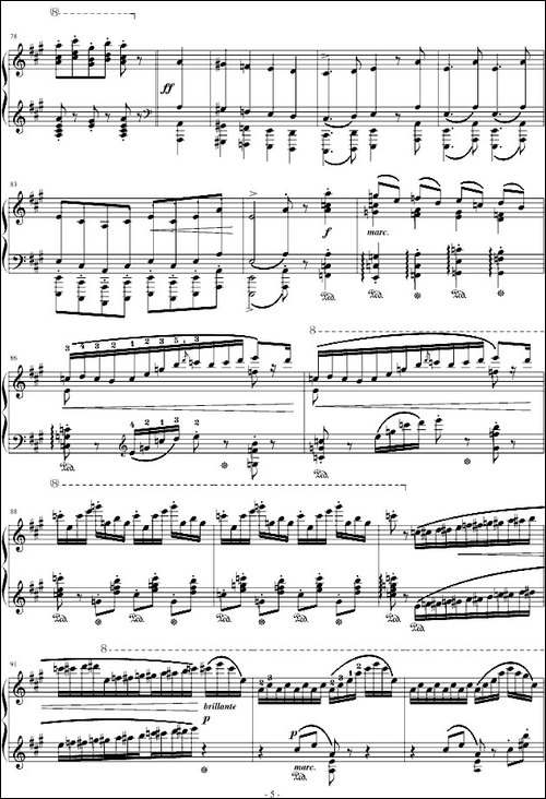 拉科奇进行曲-匈牙利狂想曲15号-钢琴谱