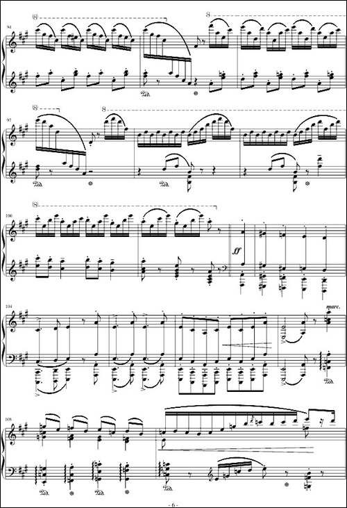 拉科奇进行曲-匈牙利狂想曲15号-钢琴谱