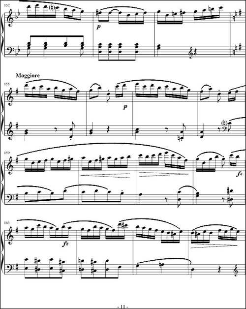 吉普赛回旋曲-全国钢琴演奏-业余考级第六级曲目-钢琴谱