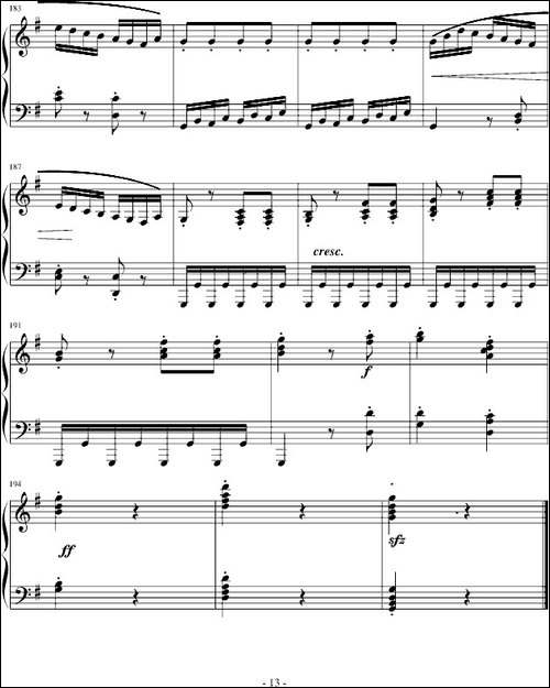 吉普赛回旋曲-全国钢琴演奏-业余考级第六级曲目-钢琴谱