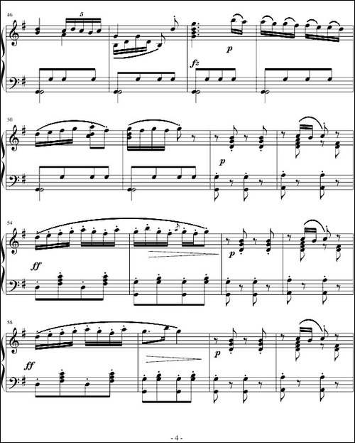 吉普赛回旋曲-全国钢琴演奏-业余考级第六级曲目-钢琴谱