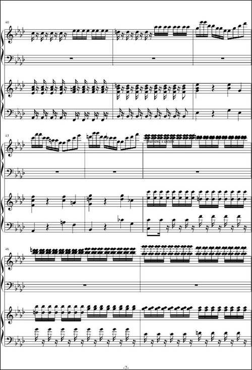 Four Seasons - Winter-四季之冬-双钢琴-钢琴谱