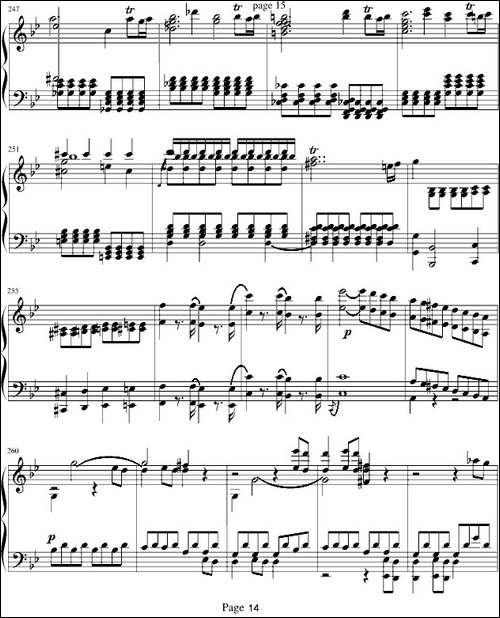 莫扎特第四十号交响曲-第一乐章-钢琴谱