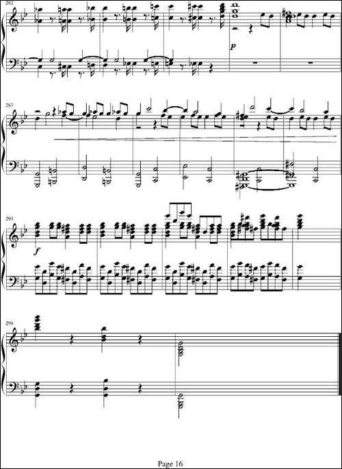 莫扎特第四十号交响曲-第一乐章-钢琴谱