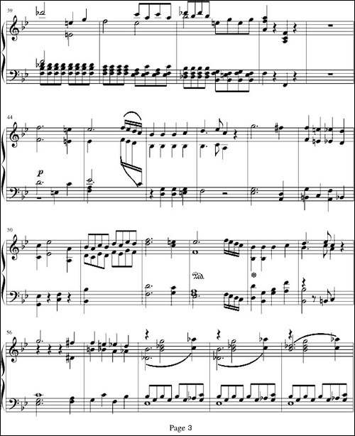 莫扎特第四十号交响曲-第一乐章-钢琴谱