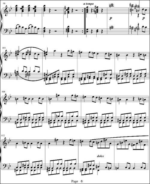 莫扎特第四十号交响曲-第一乐章-钢琴谱