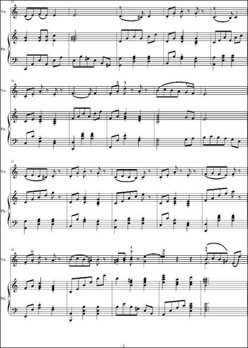 A小调舞曲-For Piano And Violin-钢琴谱