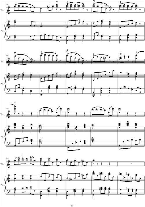 A小调舞曲-For Piano And Violin-钢琴谱