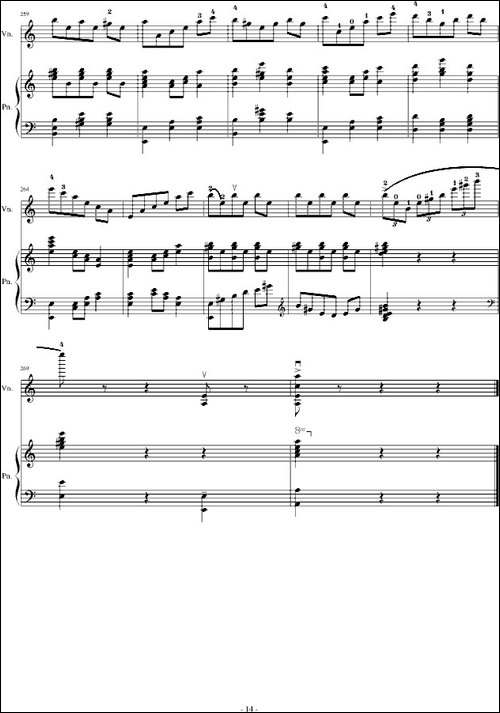 A小调舞曲-For Piano And Violin-钢琴谱