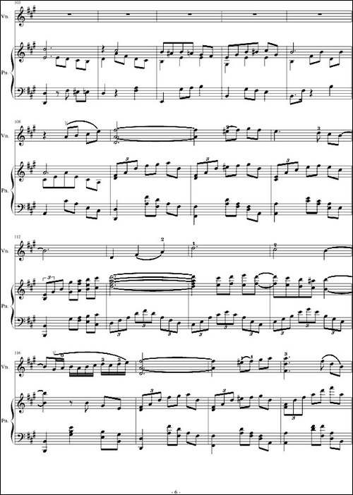A小调舞曲-For Piano And Violin-钢琴谱