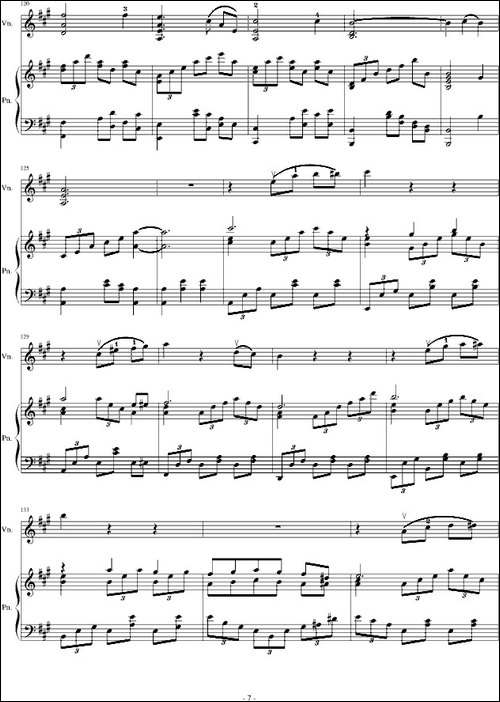 A小调舞曲-For Piano And Violin-钢琴谱