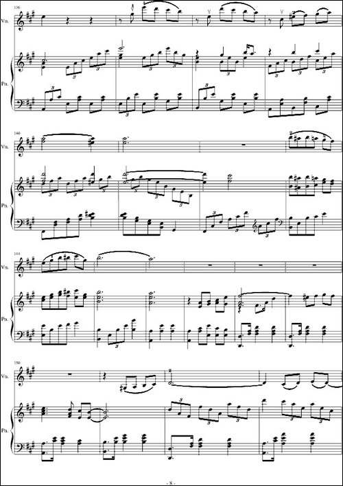 A小调舞曲-For Piano And Violin-钢琴谱