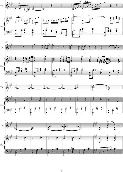 A小调舞曲-For Piano And Violin-钢琴谱