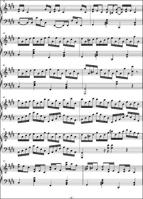 Croatian Rhapsody-克罗地亚狂想曲-风惊制谱版-钢琴谱