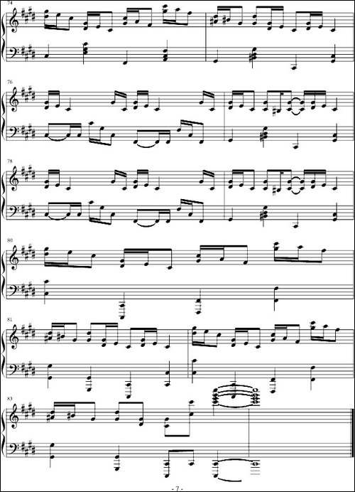 Croatian Rhapsody-克罗地亚狂想曲-风惊制谱版-钢琴谱