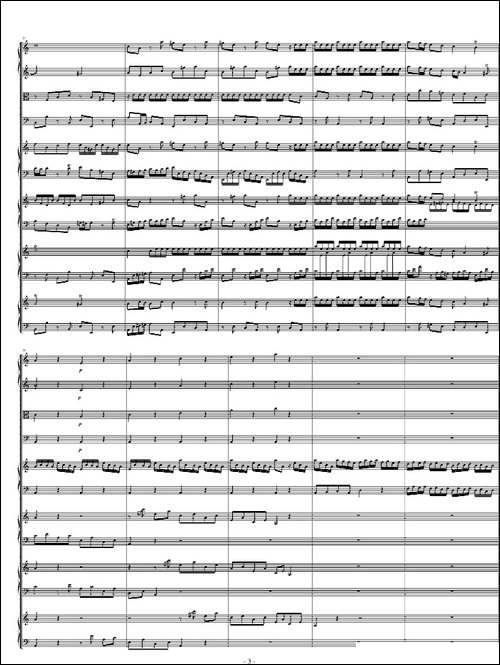 四羽管键琴协奏曲 BWV1065-钢琴谱