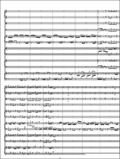 四羽管键琴协奏曲 BWV1065-钢琴谱