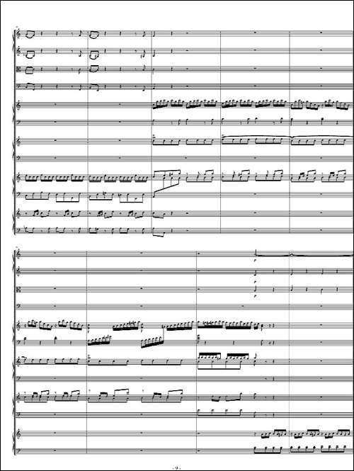 四羽管键琴协奏曲 BWV1065-钢琴谱