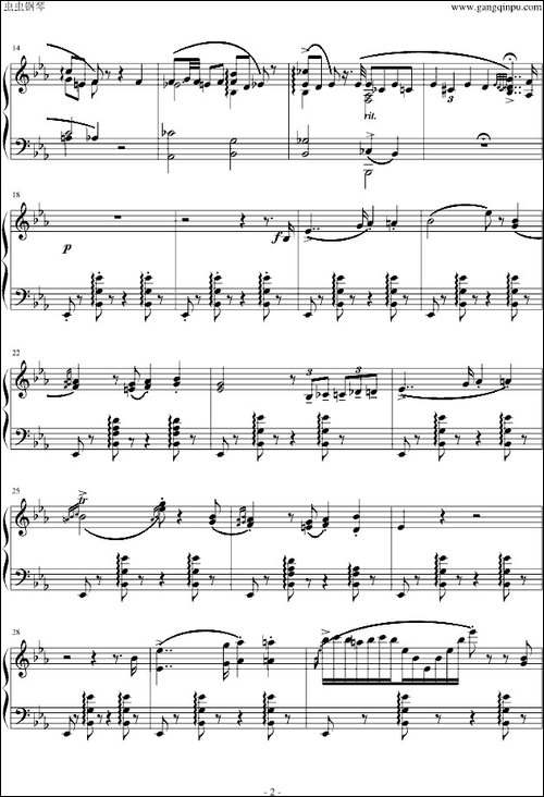 匈牙利狂想曲第9号-钢琴谱