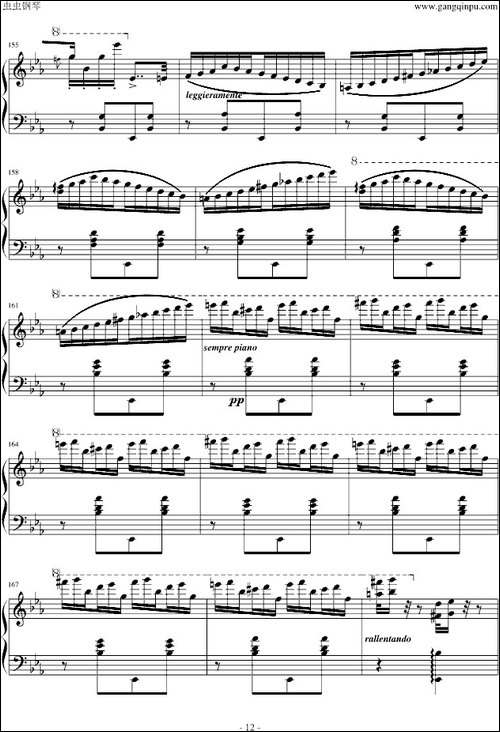 匈牙利狂想曲第9号-钢琴谱
