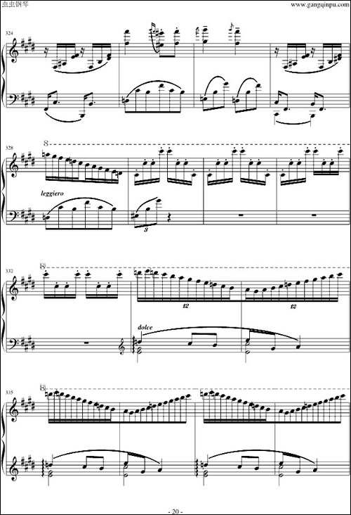 匈牙利狂想曲第9号-钢琴谱