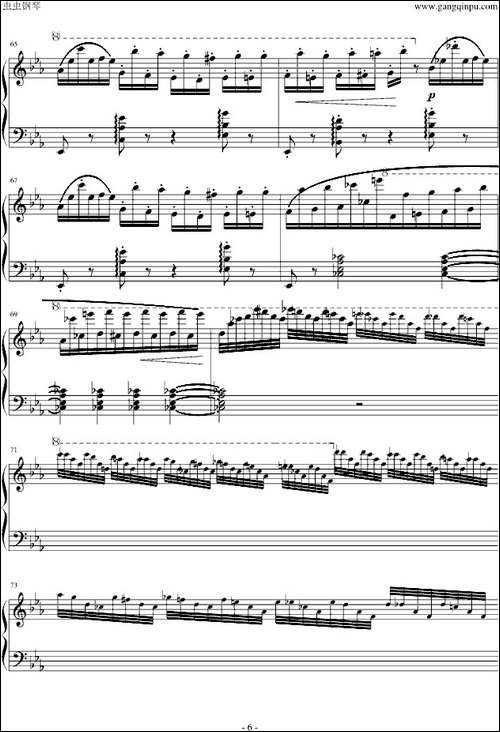 匈牙利狂想曲第9号-钢琴谱