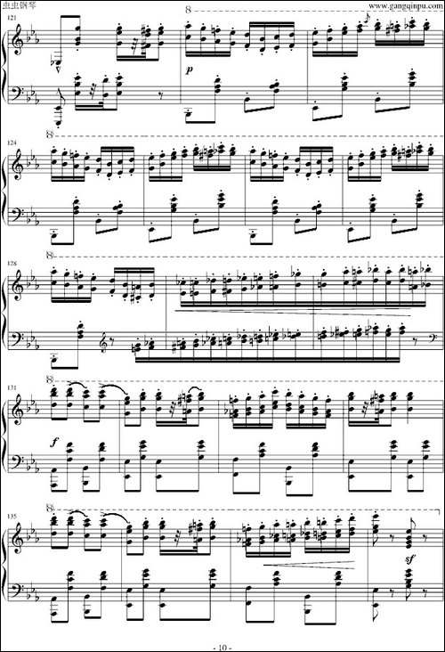 匈牙利狂想曲第9号-钢琴谱