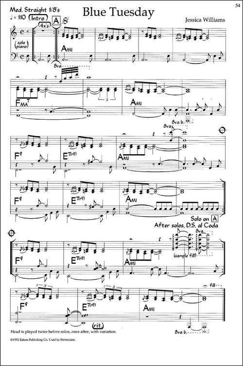 Blue Tuesday-爵士钢琴曲-钢琴谱