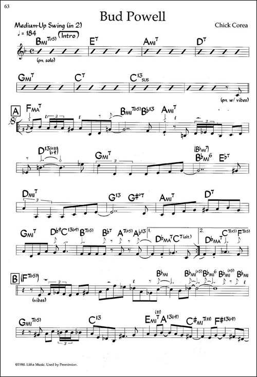Bud Powell-爵士钢琴曲-钢琴谱