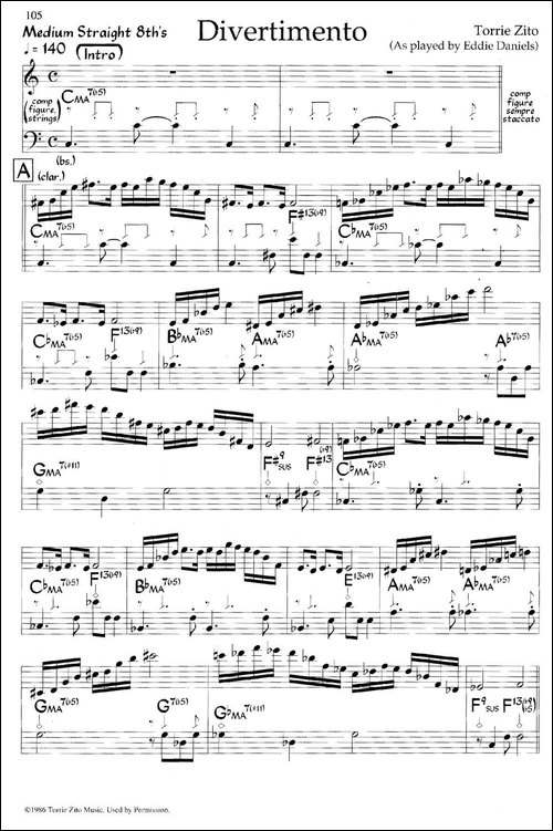 Divertimento-爵士钢琴曲-钢琴谱