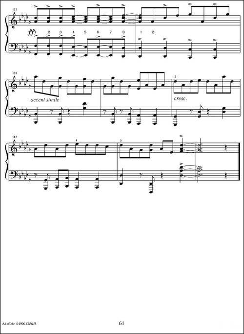 All Of Me-钢琴谱