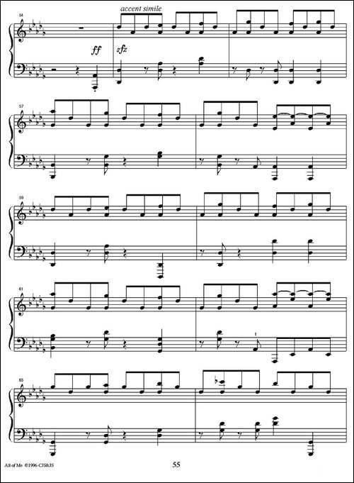 All Of Me-钢琴谱