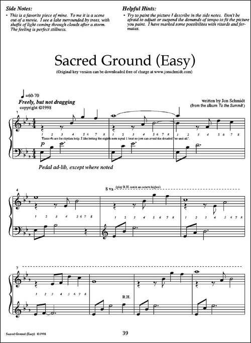 Sacred Ground-Easy-钢琴谱