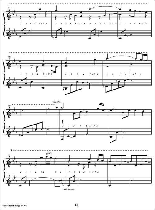 Sacred Ground-Easy-钢琴谱