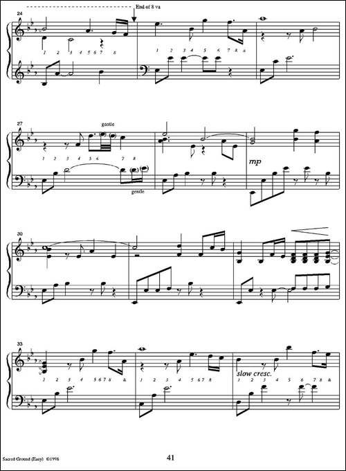 Sacred Ground-Easy-钢琴谱