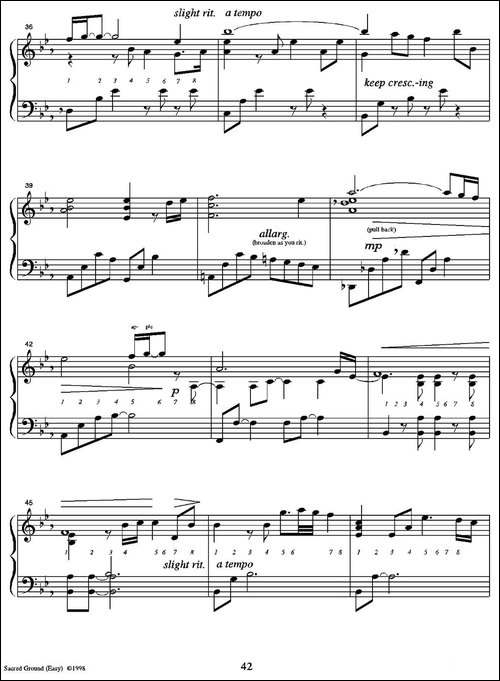Sacred Ground-Easy-钢琴谱
