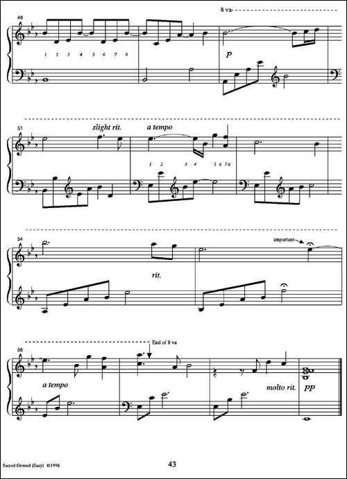 Sacred Ground-Easy-钢琴谱