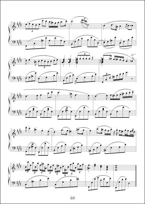 第一钢琴协奏曲第二乐章