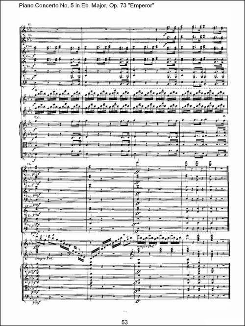 Eb大调钢琴第五协奏曲 Op.73