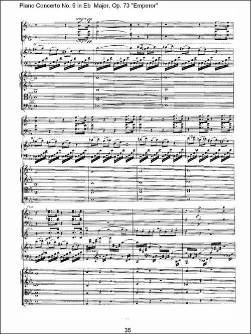 Eb大调钢琴第五协奏曲 Op.73