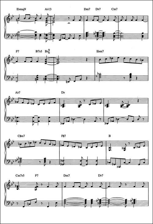 One Note Samba-samba de uma nota so-爵士钢琴酒吧独奏钢琴谱-钢琴谱