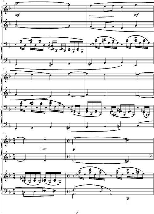 拉赫玛尼诺夫第三钢琴协奏曲-钢琴谱