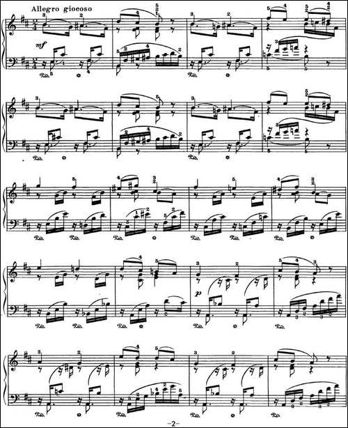 柴可夫斯基 四季 5月 清净之夜 G大调 Starlit Nights G major-钢琴谱