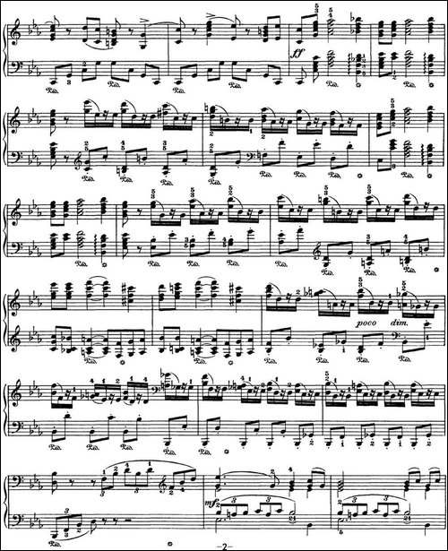 柴可夫斯基 四季 7月 割草人之歌 降E大调 Reapers Song E flat major-钢琴谱